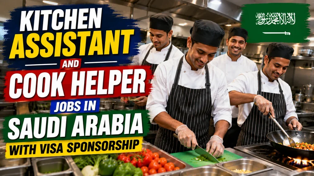 Kitchen Assistant and Cook Helper Jobs in Saudi Arabia with Visa Sponsorship 2026