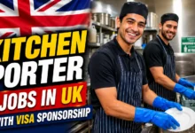 Kitchen Porter Jobs in UK with Visa Sponsorship