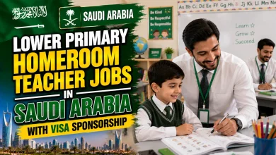 Lower Primary Homeroom Teacher Jobs in Saudi Arabia with Visa Sponsorship 2026