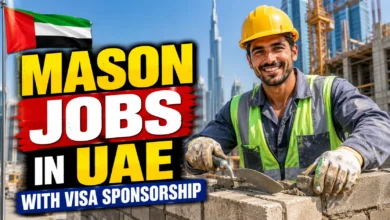 Mason Jobs in UAE with Visa Sponsorship 2026