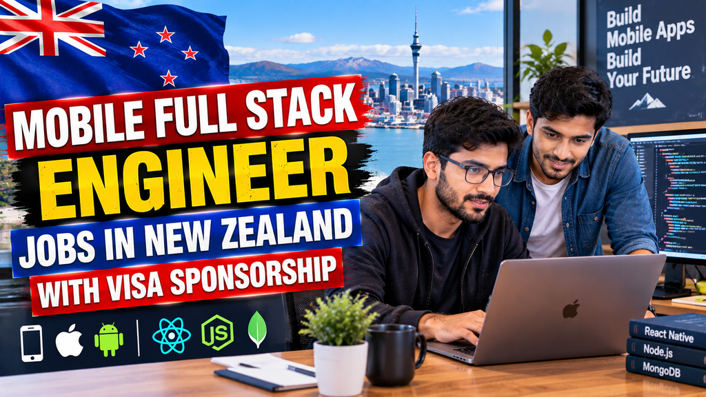 Mobile Full Stack Engineer Jobs in New Zealand with Visa Sponsorship 2026