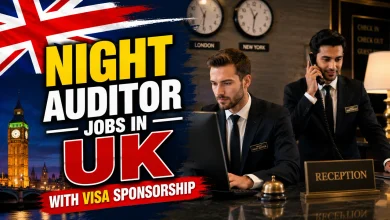 Night Auditor Jobs in UK with Visa Sponsorship 2026
