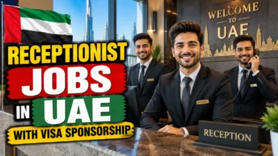 Receptionist Jobs in UAE with Visa Sponsorship 2026