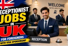 Receptionist Jobs in UK with Visa Sponsorship 2026