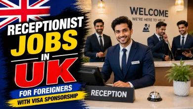 Receptionist Jobs in UK with Visa Sponsorship 2026