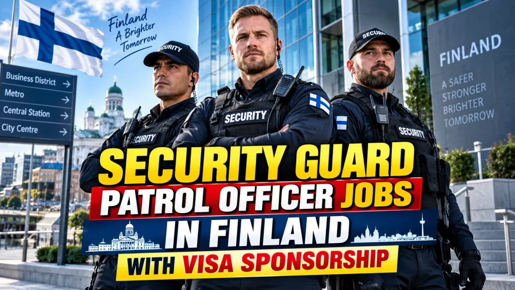 Security Guard Patrol Officer Jobs in Finland with Visa Sponsorship 2026