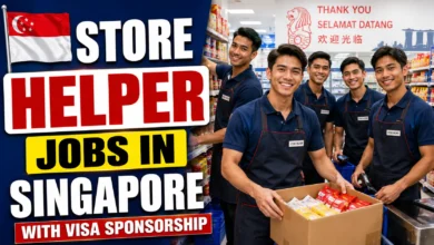 Store Helper Jobs in Singapore with Visa Sponsorship 2026