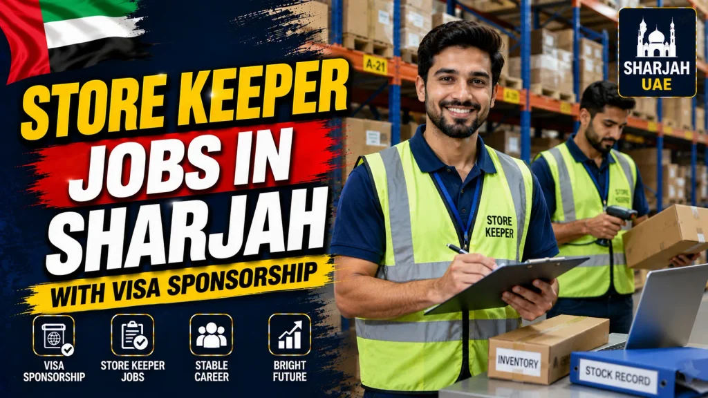 Store Keeper Jobs in Sharjah with Visa Sponsorship 2026