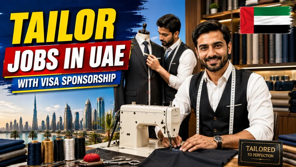 Tailor Jobs in UAE with Visa Sponsorship 2026