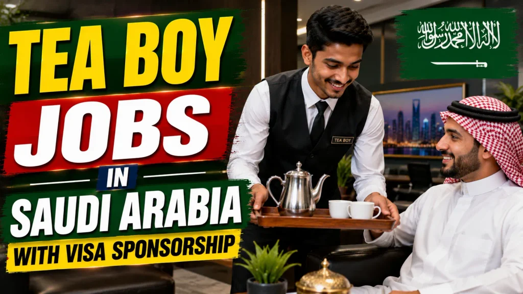 Tea Boy Jobs in Saudi Arabia with Visa Sponsorship 2026