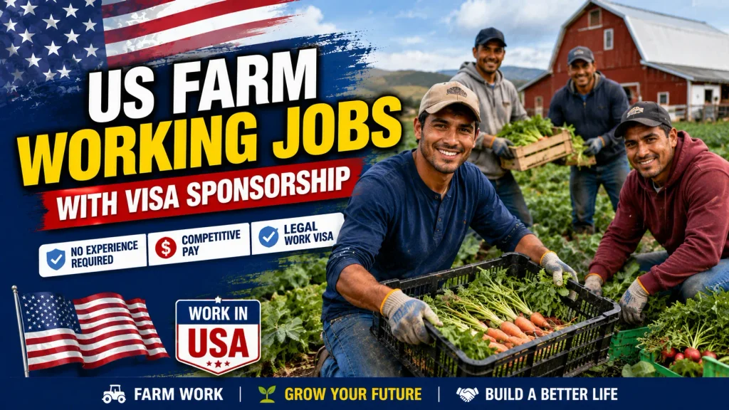 US Farm Working Jobs with Visa Sponsorship 2026