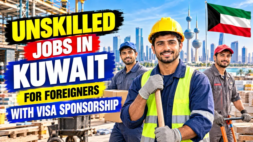 Unskilled Jobs in Kuwait for Foreigners with Visa Sponsorship 2026