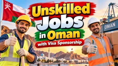 Unskilled Jobs in Oman with Visa Sponsorship 2026