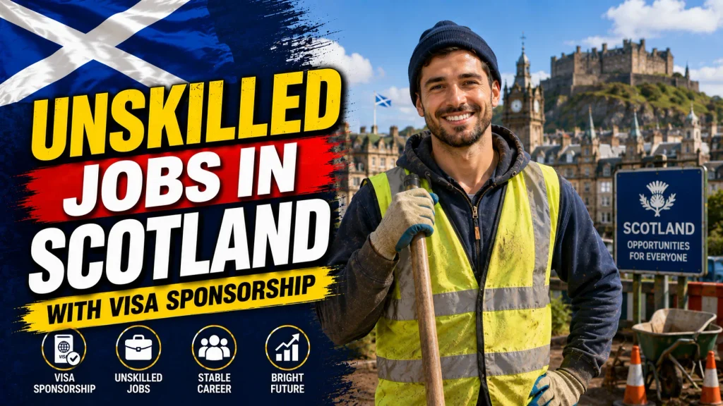 Unskilled Jobs in Scotland with Visa Sponsorship 2026