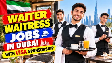 Waiter Waitress Jobs in Dubai with Visa Sponsorship 2026