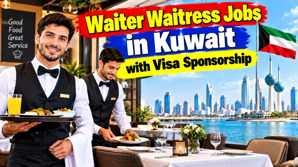 Waiter Waitress Jobs in Kuwait with Visa Sponsorship 2026