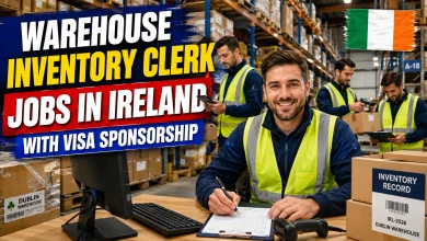 Warehouse Inventory Clerk Jobs in Ireland with Visa Sponsorship 2026
