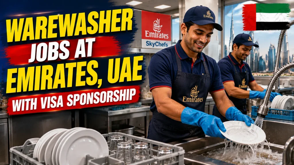 Warewasher Jobs at Emirates, UAE with Visa Sponsorship 2026