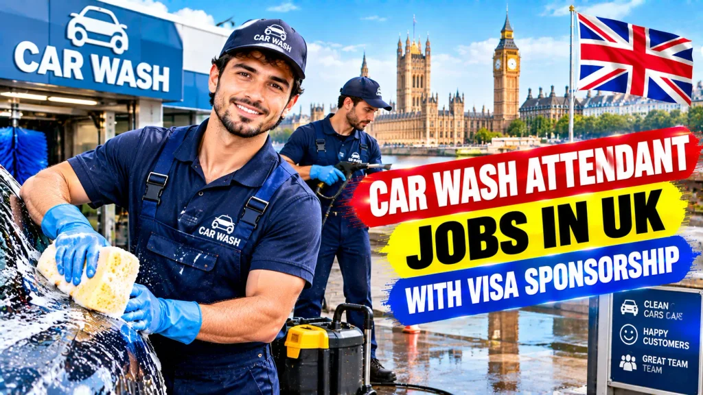Car Wash Attendant Jobs in UK with Visa Sponsorship 2026