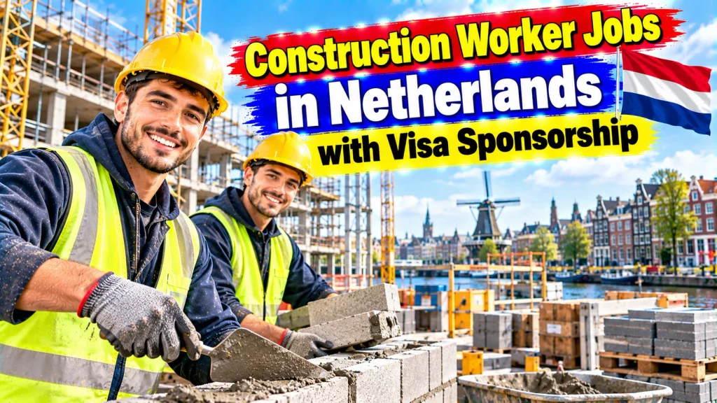 Construction Worker Jobs in Netherlands with Visa Sponsorship 2026
