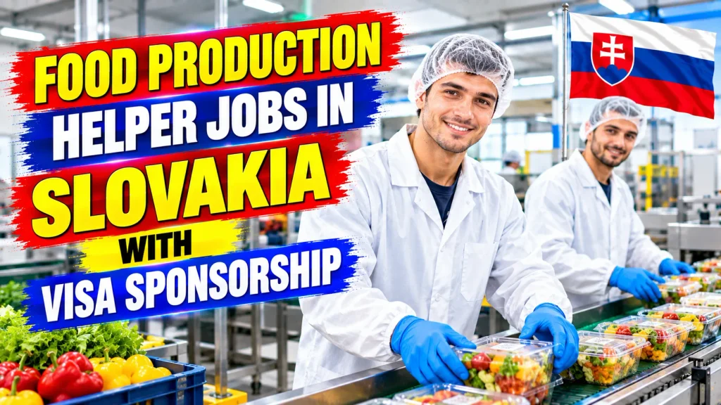 Food Production Helper Jobs in Slovakia with Visa Sponsorship 2026