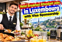 Hotel Breakfast Attendant Jobs in Luxembourg with Visa Sponsorship 2026