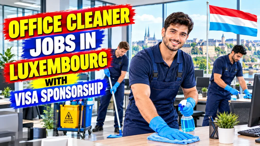 Office Cleaner Jobs in Luxembourg with Visa Sponsorship 2026