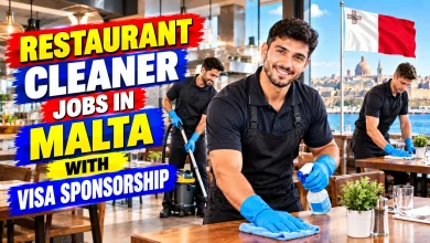 Restaurant Cleaner Jobs in Malta with Visa Sponsorship 2026