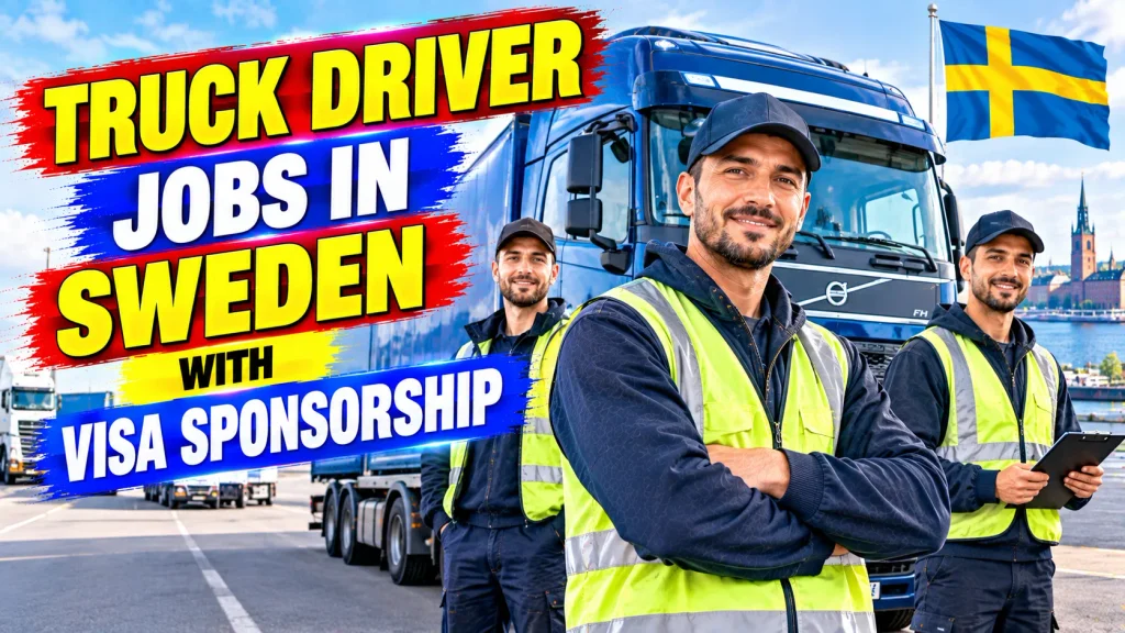 Truck Driver Jobs in Sweden with Visa Sponsorship 2026