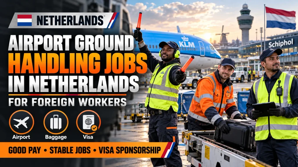 Airport Ground Handling Jobs in Netherlands for Foreign Workers 2026