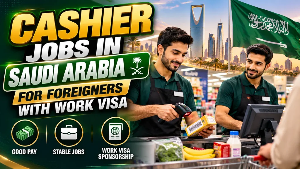 Cashier Jobs in Saudi Arabia for Foreigners with Work Visa 2026