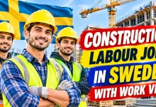 Construction Labour Jobs in Sweden with Work Visa 2026