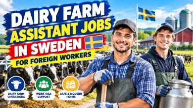 Dairy Farm Assistant Jobs in Sweden for Foreign Workers 2026