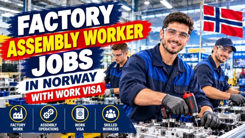 Factory Assembly Worker Jobs in Norway with Work Visa 2026