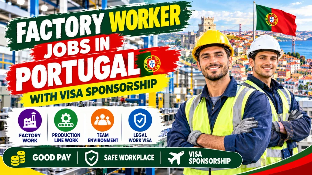 Factory Worker Jobs in Portugal with Visa Sponsorship 2026