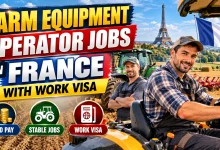 Farm Equipment Operator Jobs in France with Work Visa 2026