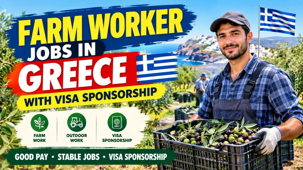 Farm Worker Jobs in Greece with Visa Sponsorship 2026