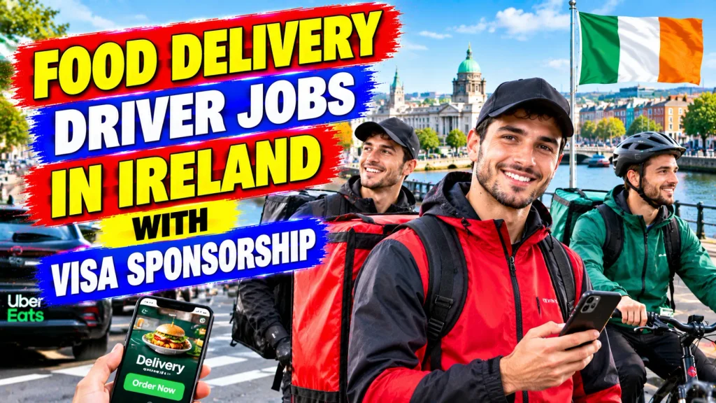 Food Delivery Driver Jobs in Ireland with Visa Sponsorship 2026