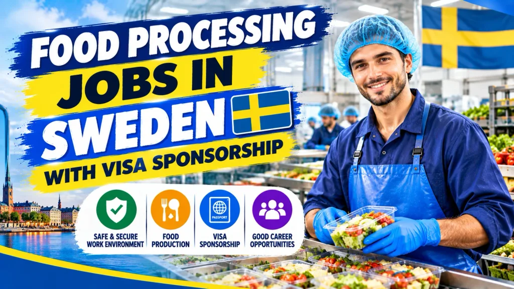 Food Processing Jobs in Sweden with Visa Sponsorship 2026
