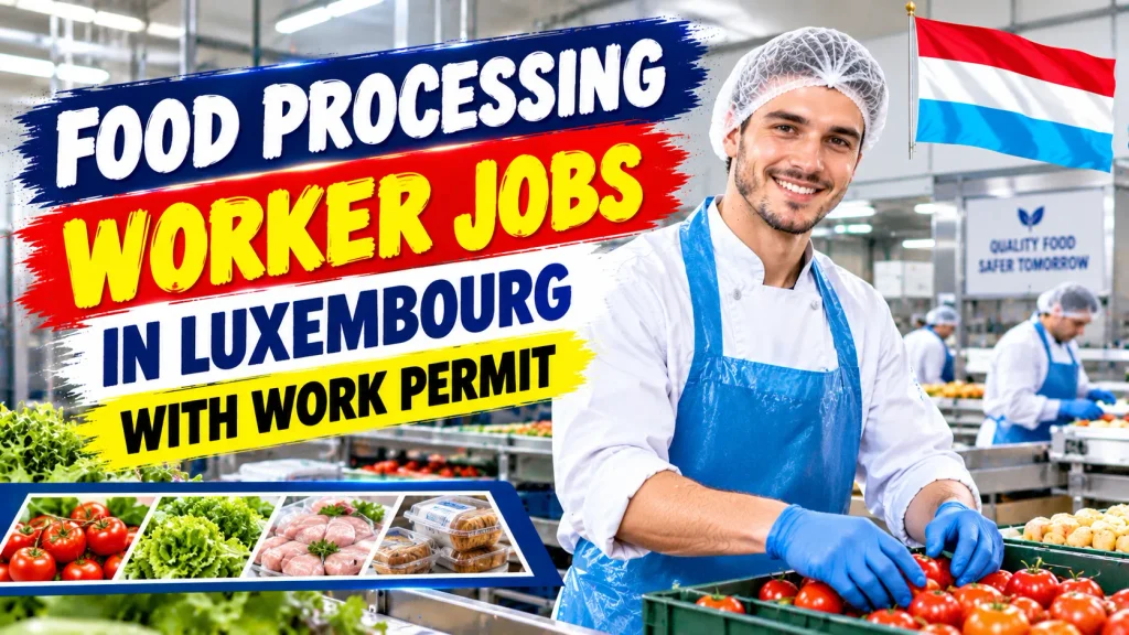 Food Processing Worker Jobs in Luxembourg with Work Permit 2026