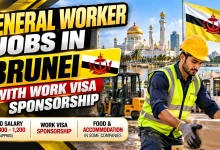 General Worker Jobs in Brunei with Work Visa Sponsorship 2026