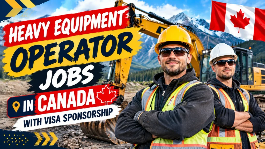 Heavy Equipment Operator Jobs in Canada with Visa Sponsorship 2026