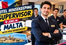 Hotel Housekeeping Supervisor Jobs in Malta with Visa Sponsorship 2026