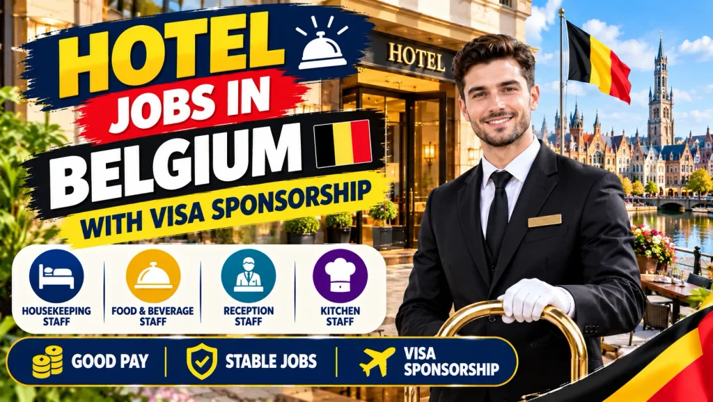 Hotel Jobs in Belgium with Visa Sponsorship 2026