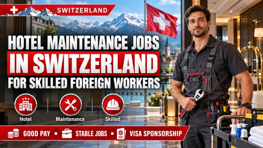 Hotel Maintenance Jobs in Switzerland for Skilled Foreign Workers 2026