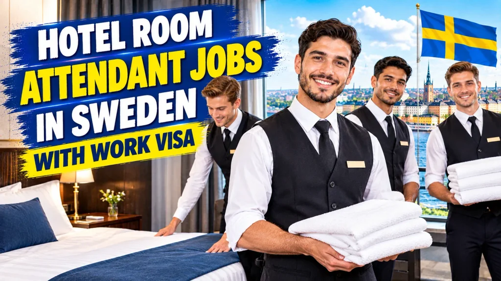 Hotel Room Attendant Jobs in Sweden with Work Visa 2026