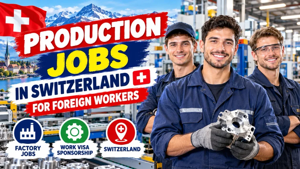 Production Jobs in Switzerland for Foreign Workers 2026