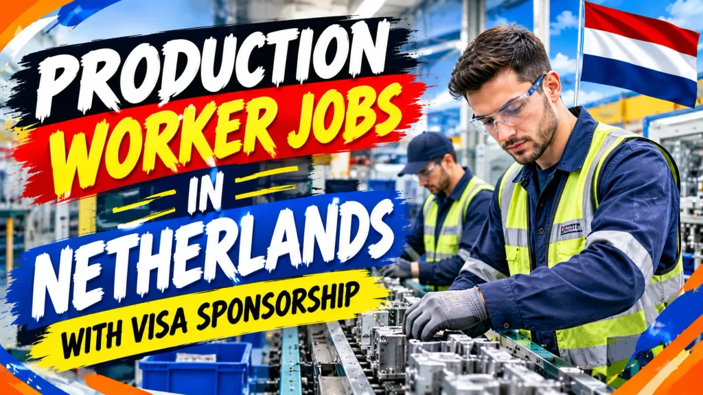 Production Worker Jobs in Netherlands with Visa Sponsorship 2026