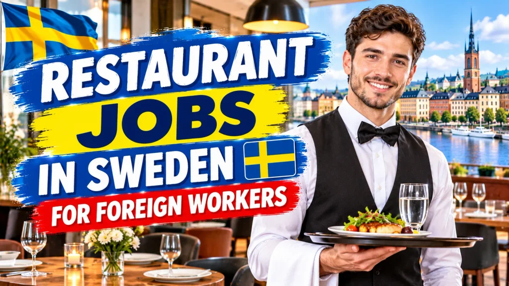 Restaurant Jobs in Sweden for Foreign Workers 2026