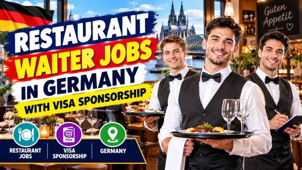 Restaurant Waiter Jobs in Germany with Visa Sponsorship 2026